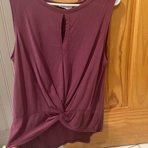 Mittoshop Mauve Twist Detail Tank Top